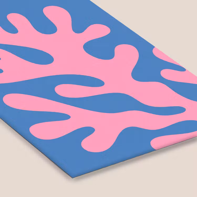 Abstract - Vormen - Roze - Blauw fotolijst zwart zonder passe partout klein -zsfeer6