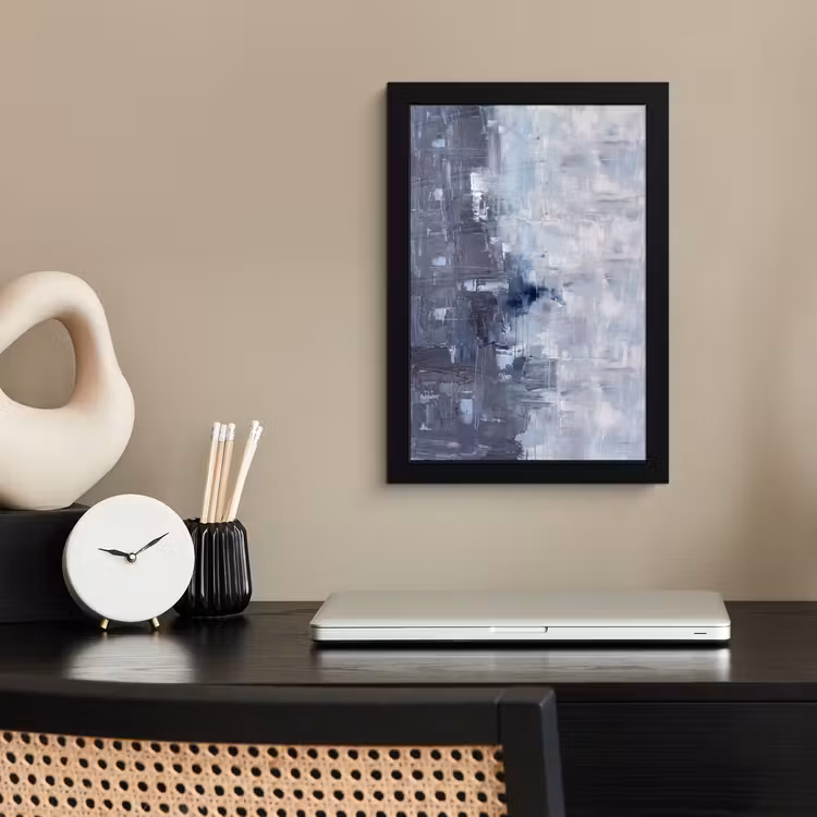 Abstract - Textuur - Kunst - Modern - Blauw fotolijst zwart zonder passe partout klein -sfeer1