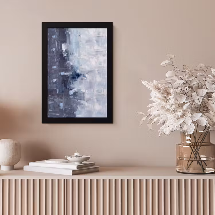 Abstract - Textuur - Kunst - Modern - Blauw fotolijst zwart zonder passe partout klein -sfeer5