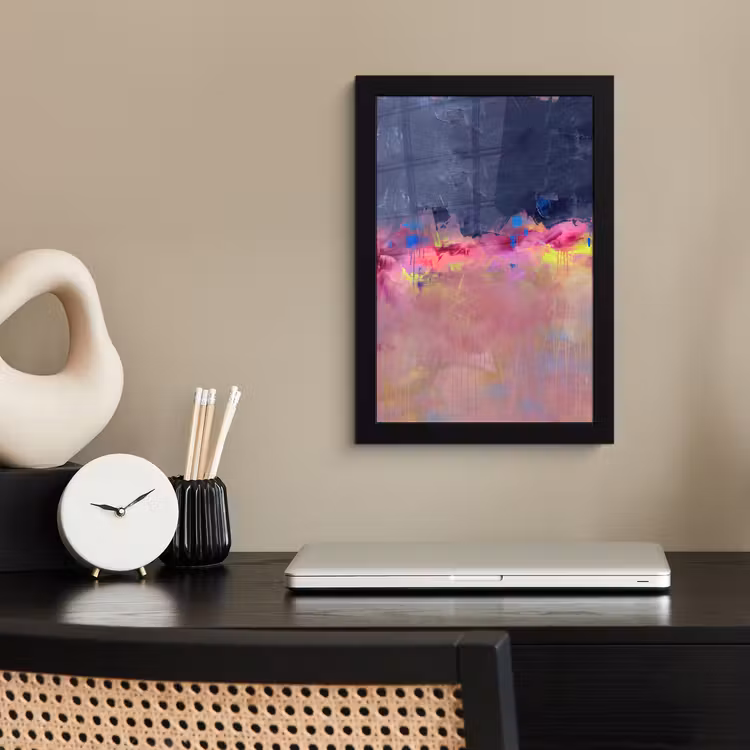 Abstract - Textuur - Kleuren - Modern - Roze fotolijst zwart zonder passe partout klein -sfeer1