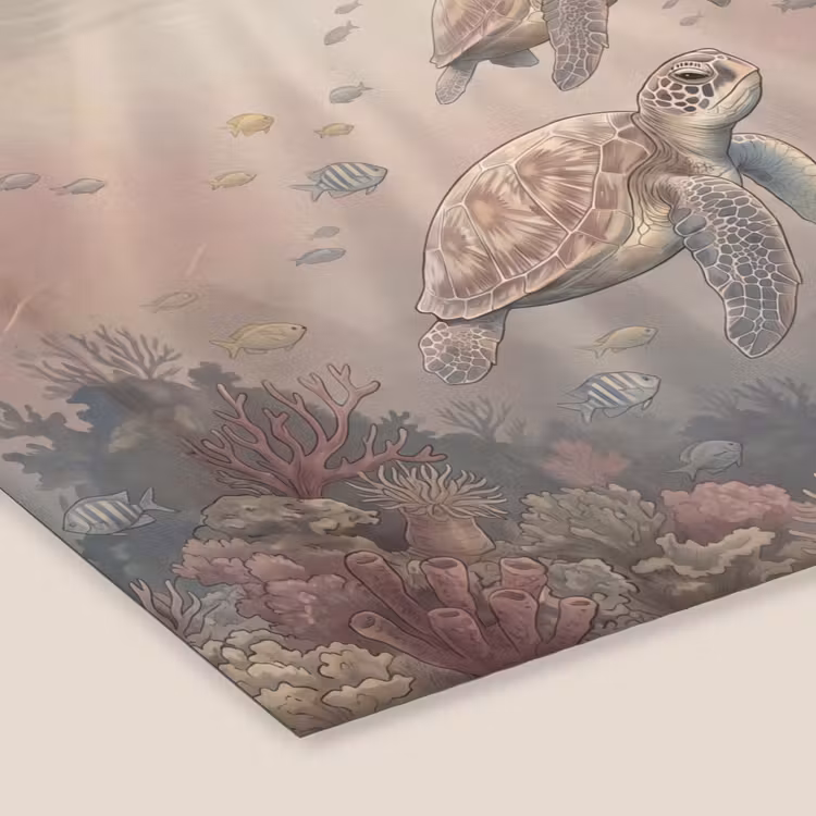 Dier - Onderwater - Oceaan - Illustratie - Zeeleven fotolijst zwart zonder passe partout klein -zsfeer6