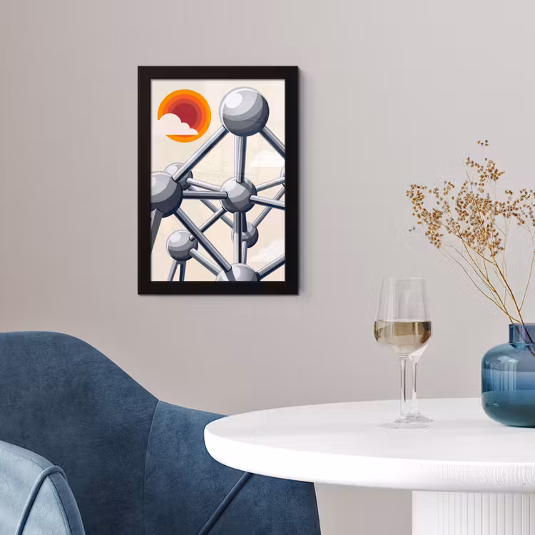 Architectuur - Geometrie - Stad - Modern - Grijs fotolijst zwart zonder passe partout klein -sfeer4
