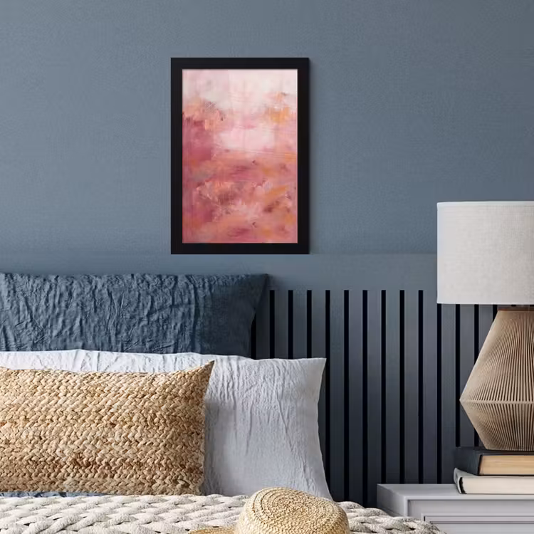 Kunst - Vloeiend - Pastel - Abstract fotolijst zwart zonder passe partout klein -sfeer3
