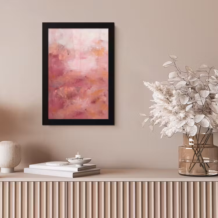 Kunst - Vloeiend - Pastel - Abstract fotolijst zwart zonder passe partout klein -sfeer5