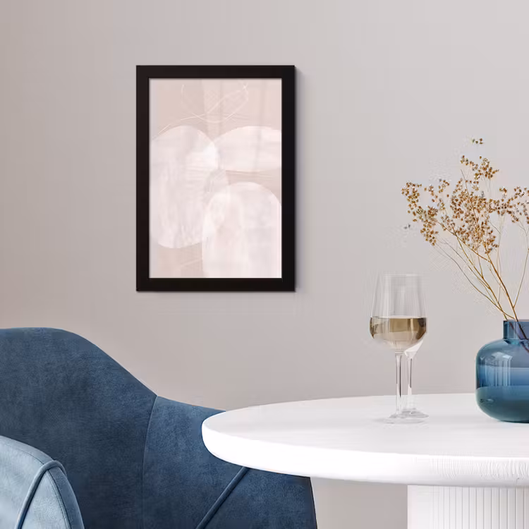 Framed Prints - Art - Lines - Modern - Kunst - Lijnen - Modern fotolijst zwart zonder passe partout klein