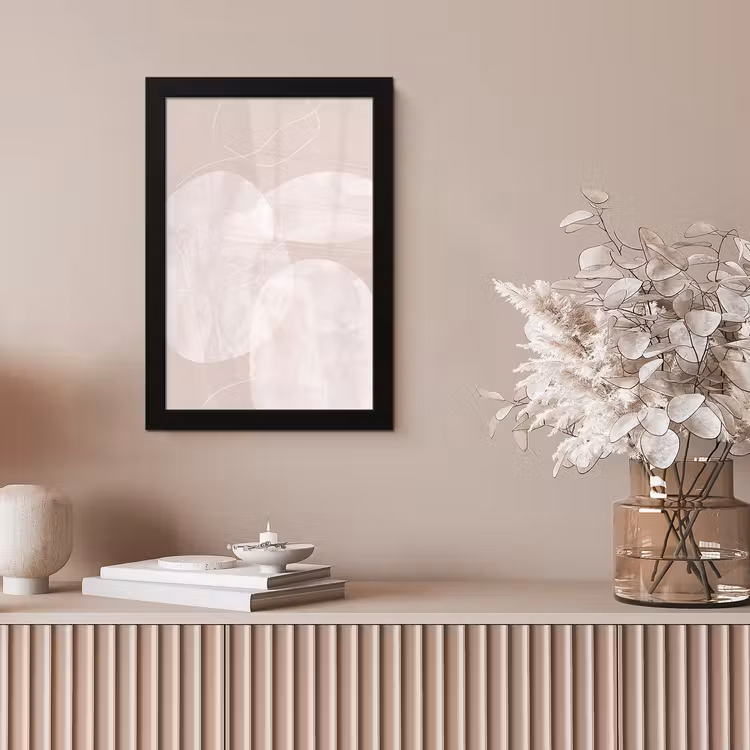 Framed Prints - Art - Lines - Modern - Kunst - Lijnen - Modern fotolijst zwart zonder passe partout klein