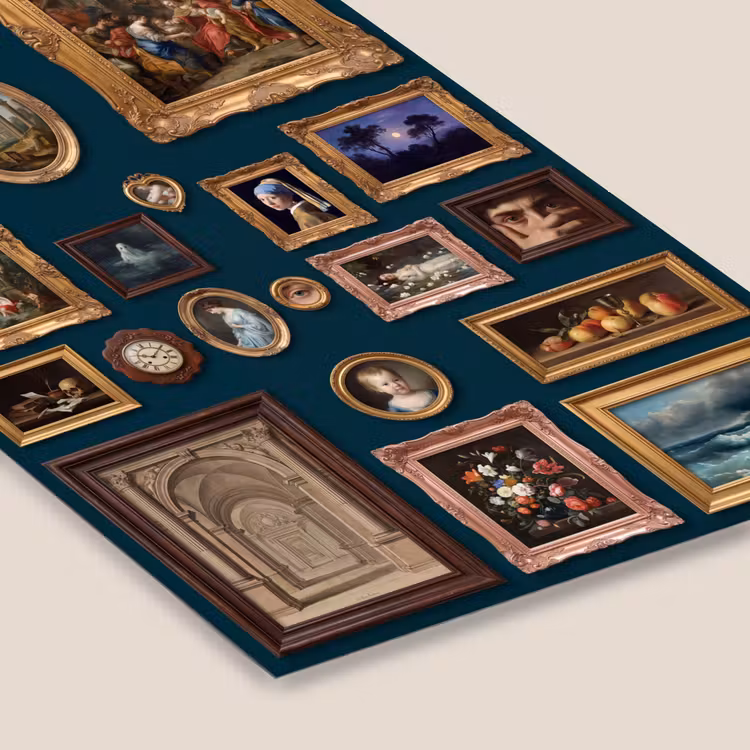Kunst - Schilderijen - Decoratie - Klassiek - Groen fotolijst zwart zonder passe partout klein -zsfeer6