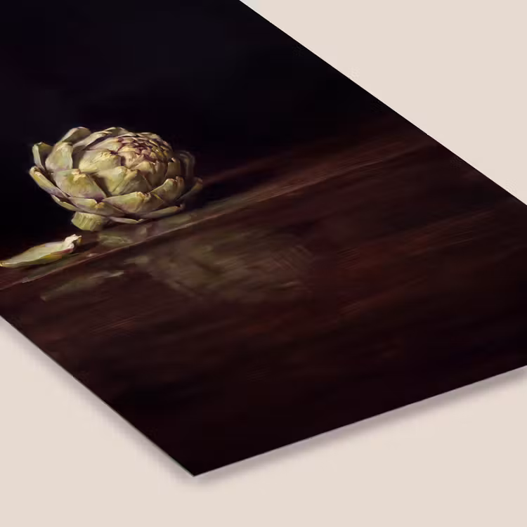 Framed Prints - Artichoke - Food - Classic - Artichok - Eten - Klassiek fotolijst zwart zonder passe partout klein