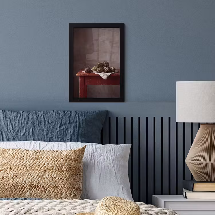 Framed Prints - Artichoke - Food - Rustic - Artisjok - Eten - Rustiek fotolijst zwart zonder passe partout klein