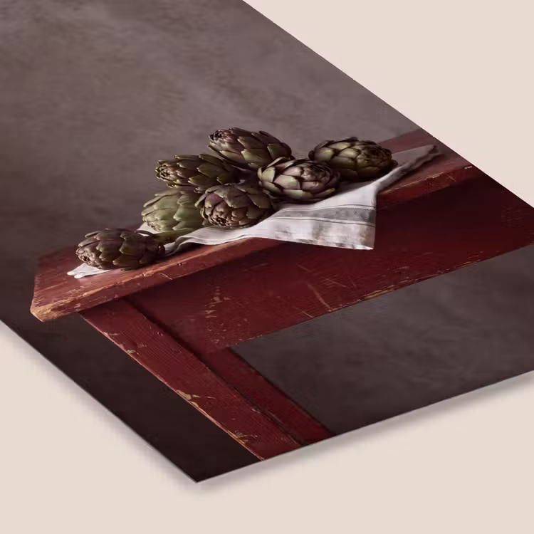 Framed Prints - Artichoke - Food - Rustic - Artisjok - Eten - Rustiek fotolijst zwart zonder passe partout klein
