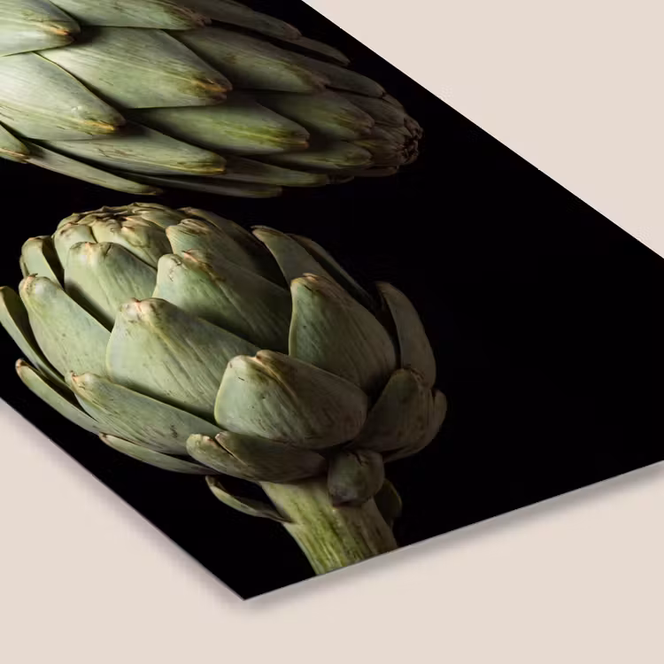 Framed Prints - Artichoke - Green - Food - Artisjok - Groen - Eten fotolijst zwart zonder passe partout klein