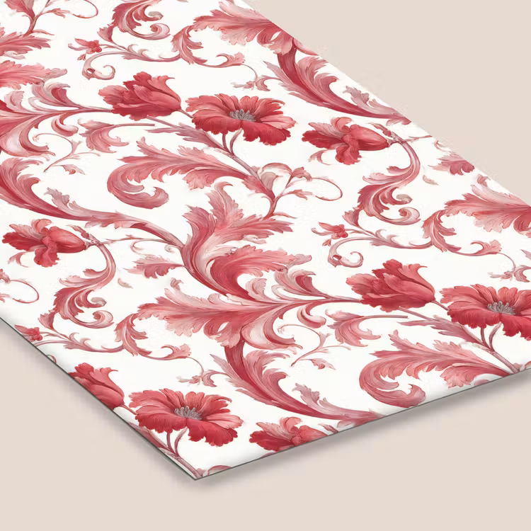Barok - Patroon - Rood fotolijst zwart zonder passe partout klein 224 -zsfeer6