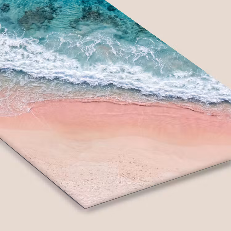 Strand - Oceaan - Golven - Roze Zand - Natuur fotolijst zwart zonder passe partout klein -zsfeer6