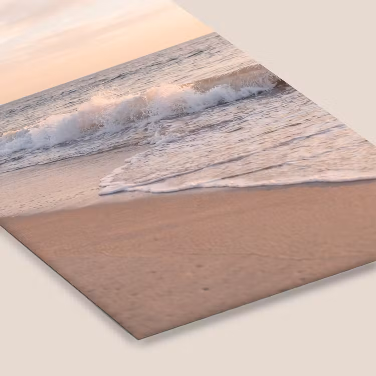 Strand - Zee - Golven - Natuur - Zonsondergang fotolijst zwart zonder passe partout klein -zsfeer6