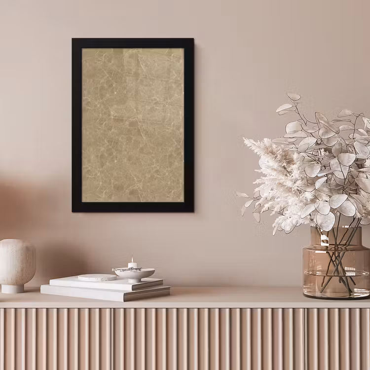 Beige - Marmer - Witte aders fotolijst zwart zonder passe partout klein 224 -sfeer5