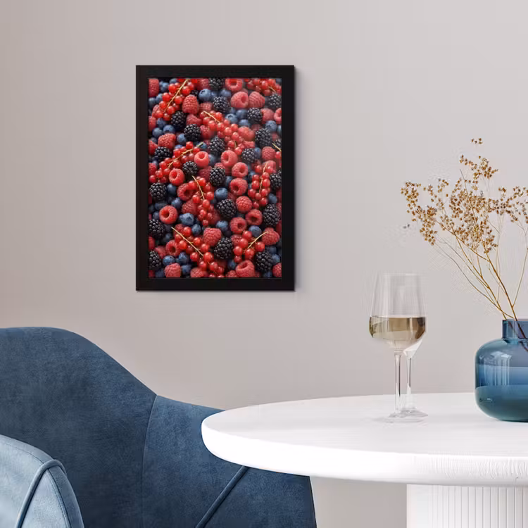 Bessen - Mix - Vers - Eten - Kleurrijk fotolijst zwart zonder passe partout klein -sfeer4