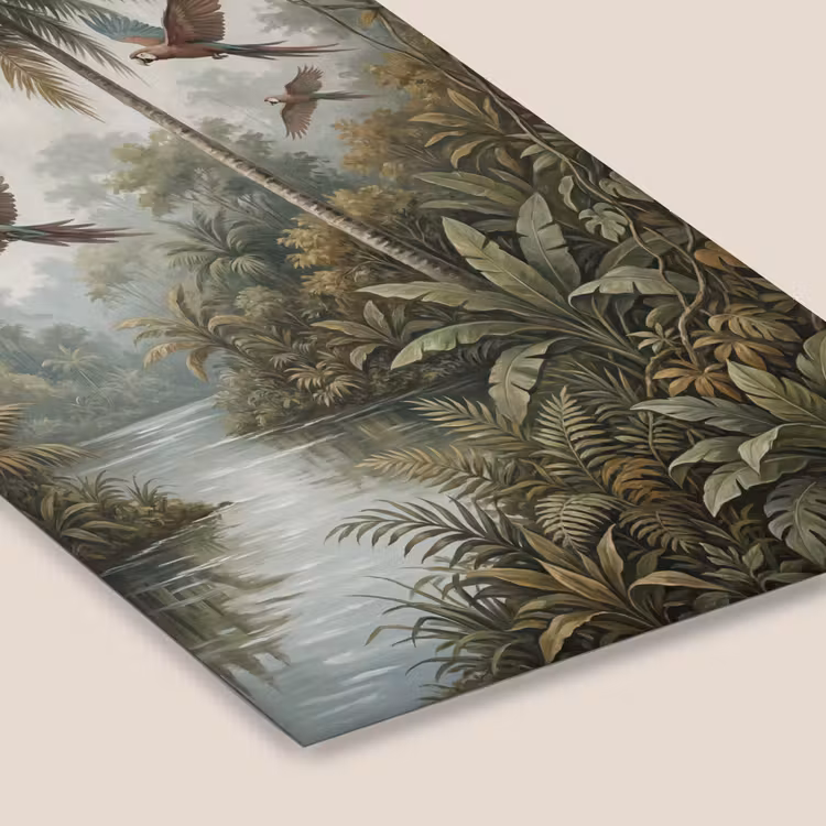 Vogel - Vliegend - Tropisch - Landschap - Klassiek fotolijst zwart zonder passe partout klein -zsfeer6
