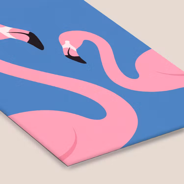 Vogel - Paar - Dieren - Modern - Roze fotolijst zwart zonder passe partout klein -zsfeer6