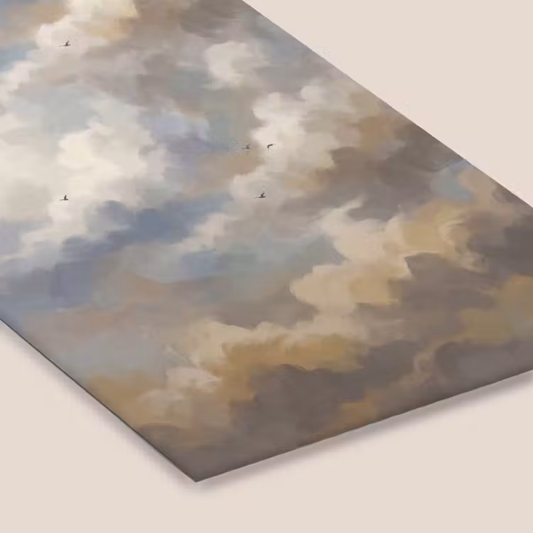 Vogel - Wolken - Natuur - Modern - Grijs fotolijst zwart zonder passe partout klein -zsfeer6