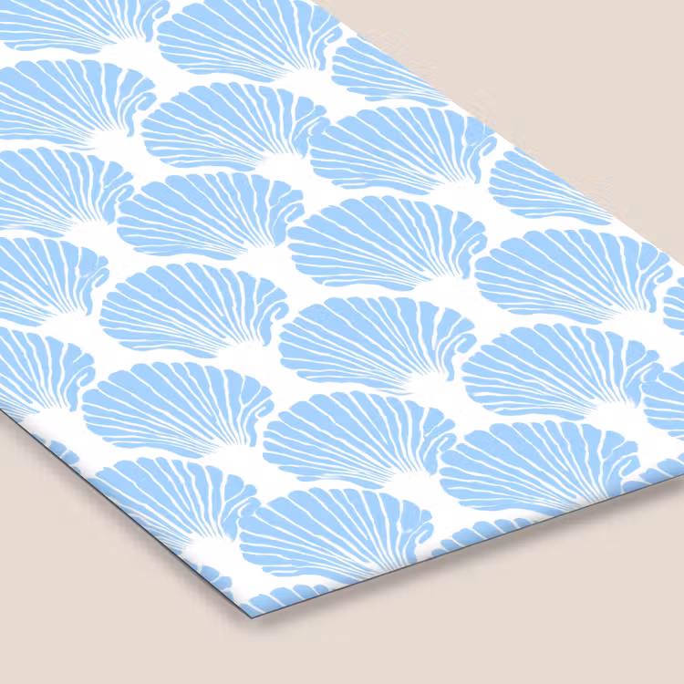 Blauw - Wit - Schelpen - Grafisch - Structuur fotolijst zwart zonder passe partout klein 224 -zsfeer6