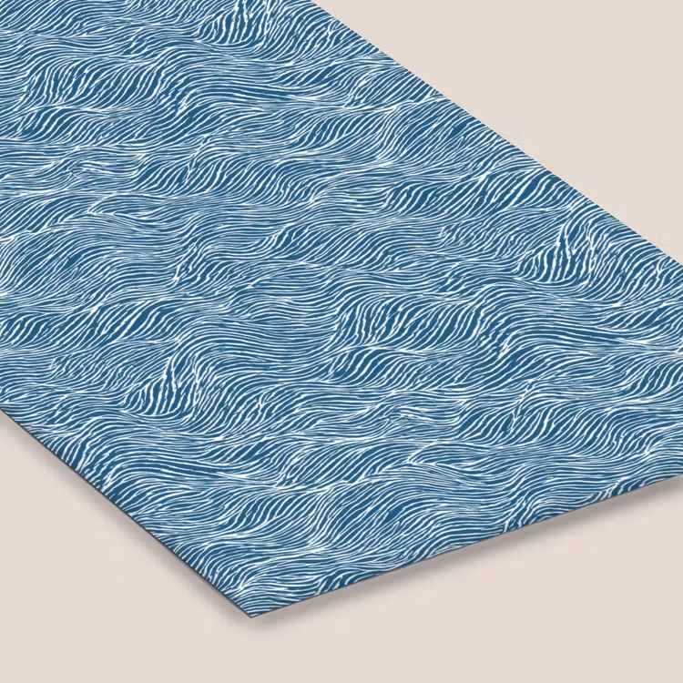 Blauw - Wit - Golven - Getekend - Textuur fotolijst zwart zonder passe partout klein 224 -zsfeer6