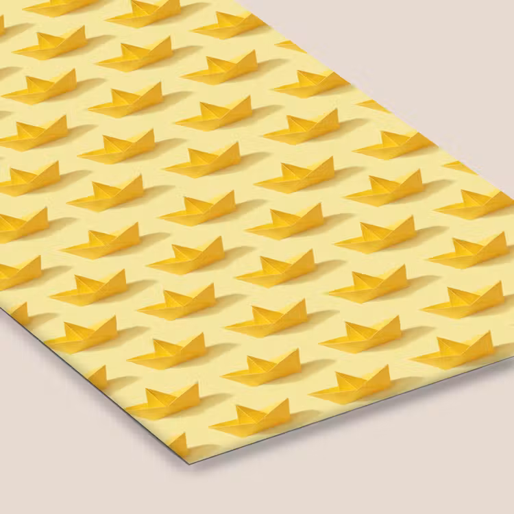 Bootjes - Origami - Creatief - Geel fotolijst zwart zonder passe partout klein 224 -zsfeer6