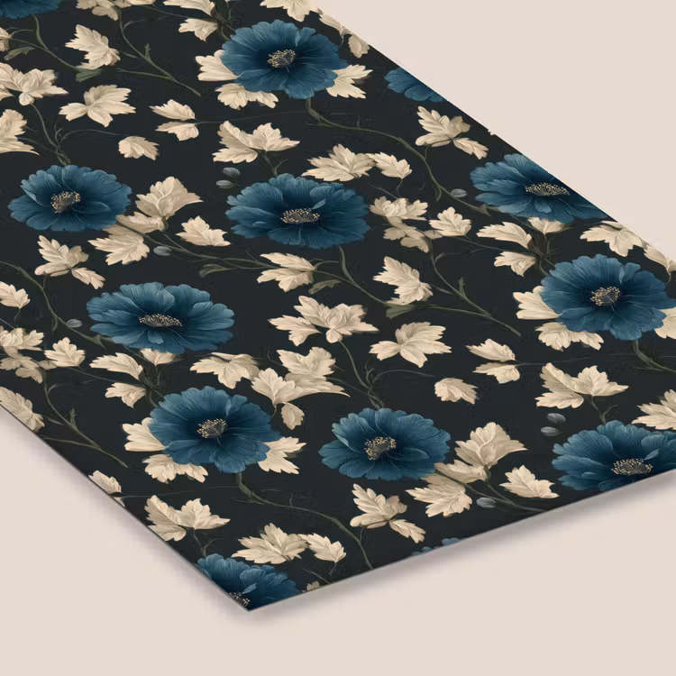 Botanisch - Bloemen - Blauw fotolijst zwart zonder passe partout klein 224 -zsfeer6