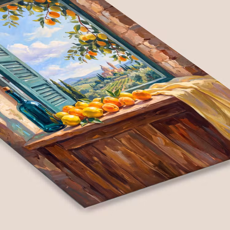 Framed Prints - Bottle - Fruit - Still Life - Fles - Fruit - Stilleven fotolijst zwart zonder passe partout klein