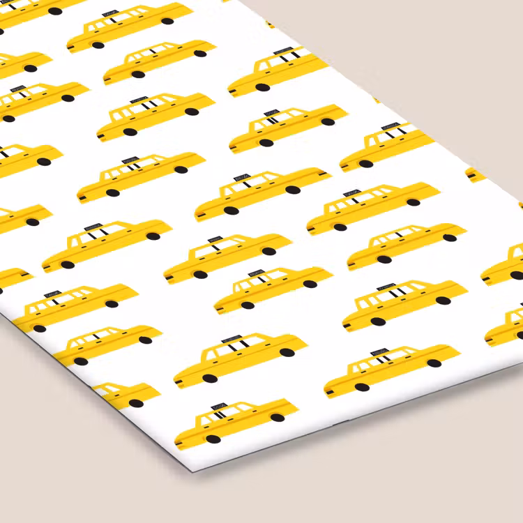 Taxi - Iconisch - Geel fotolijst zwart zonder passe partout klein 224 -zsfeer6