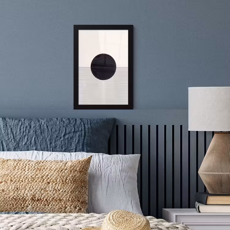 Framed Prints - Circle - Lines - Abstract - Cirkel - Lijnen - Abstract fotolijst zwart zonder passe partout klein