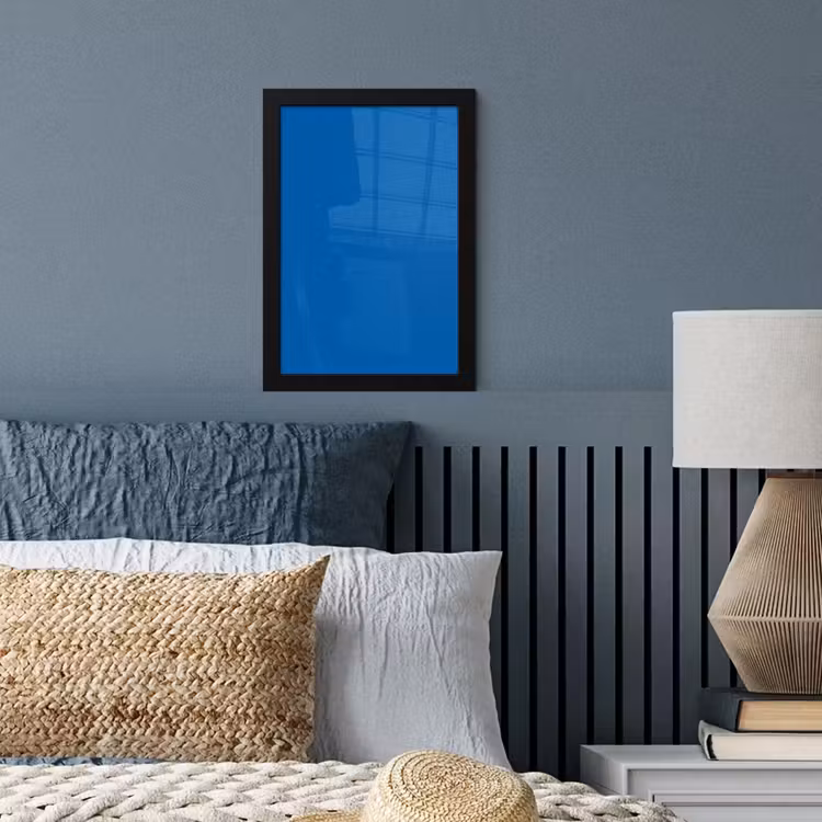 Classic - Azure - Blauw fotolijst zwart zonder passe partout klein 224 -sfeer3