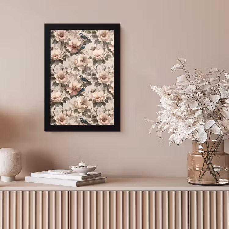 Klassiek - Vogels - Kleurrijk fotolijst zwart zonder passe partout klein 224 -sfeer5