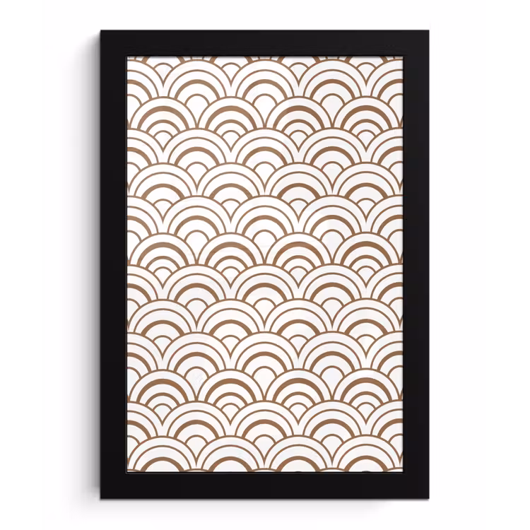 Klassiek - Motief - Terracotta fotolijst zwart zonder passe partout klein 224 -3d