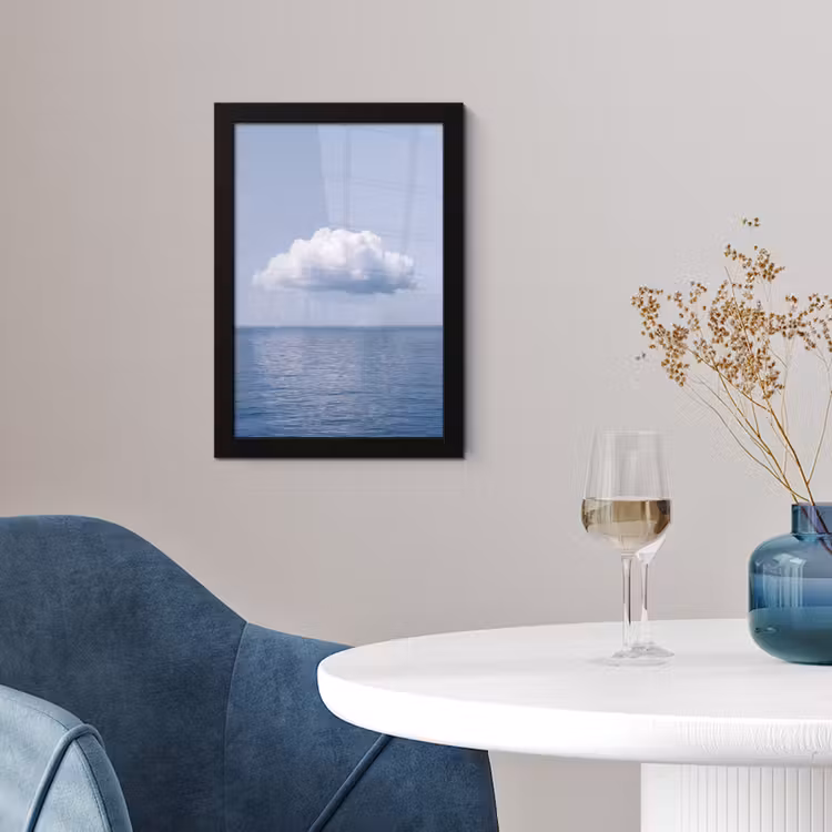 Framed Prints - Cloud - Rain - Nature - Wolk - Regen - Natuur fotolijst zwart zonder passe partout klein