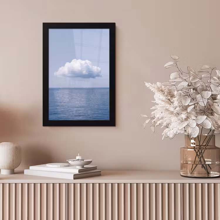 Framed Prints - Cloud - Rain - Nature - Wolk - Regen - Natuur fotolijst zwart zonder passe partout klein
