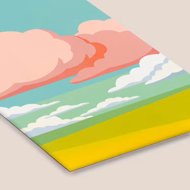 Wolken - Roze - Natuur - Modern - Pastel fotolijst zwart zonder passe partout klein -zsfeer6