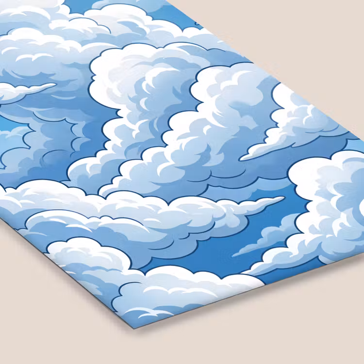 Wolken - Hemel - Abstract - Wit fotolijst zwart zonder passe partout klein -zsfeer6