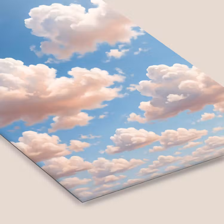 Wolken - Hemel - Natuur - Licht - Blauw fotolijst zwart zonder passe partout klein -zsfeer6