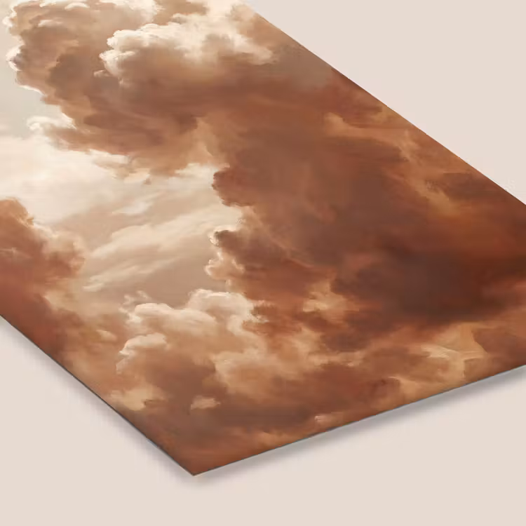 Wolken - Lucht - Natuur - Modern - Bruin fotolijst zwart zonder passe partout klein -zsfeer6