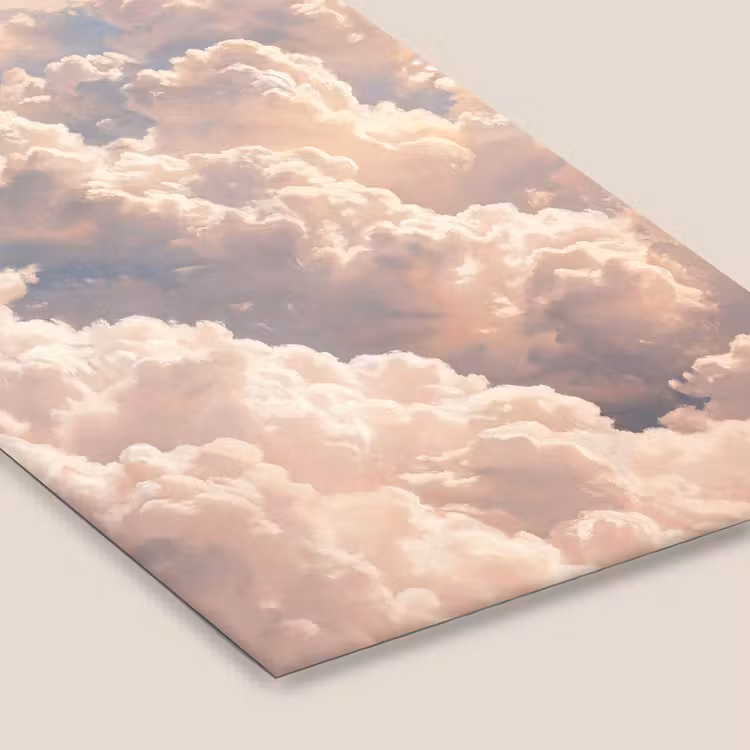 Wolken - Zonsondergang - Natuur - Pastel - Roze fotolijst zwart zonder passe partout klein -zsfeer6
