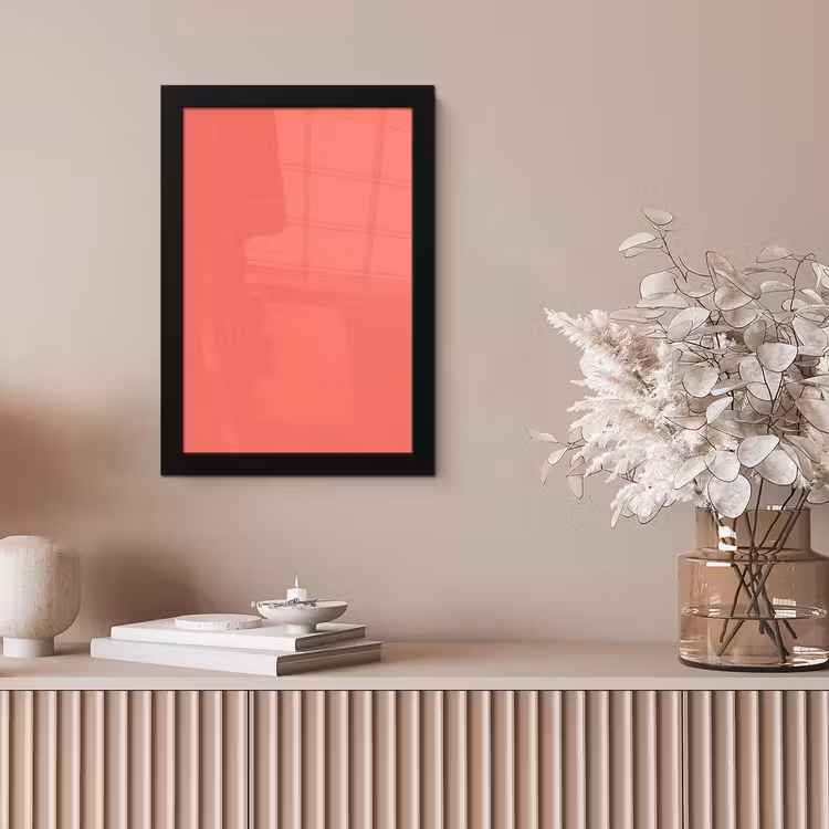 Coral - Punch - Koraal fotolijst zwart zonder passe partout klein 224 -sfeer5