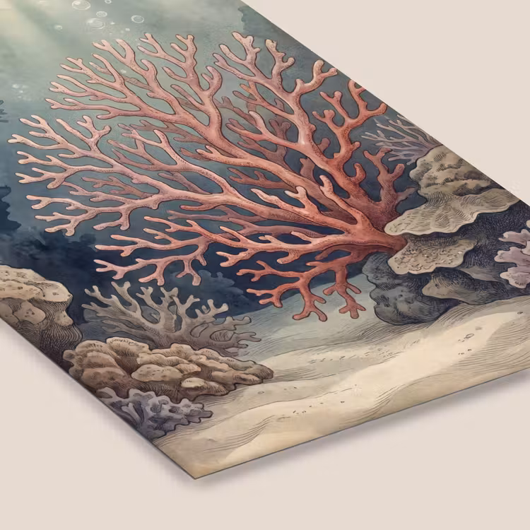 Koraal - Onderwater - Natuur - Roze fotolijst zwart zonder passe partout klein -zsfeer6