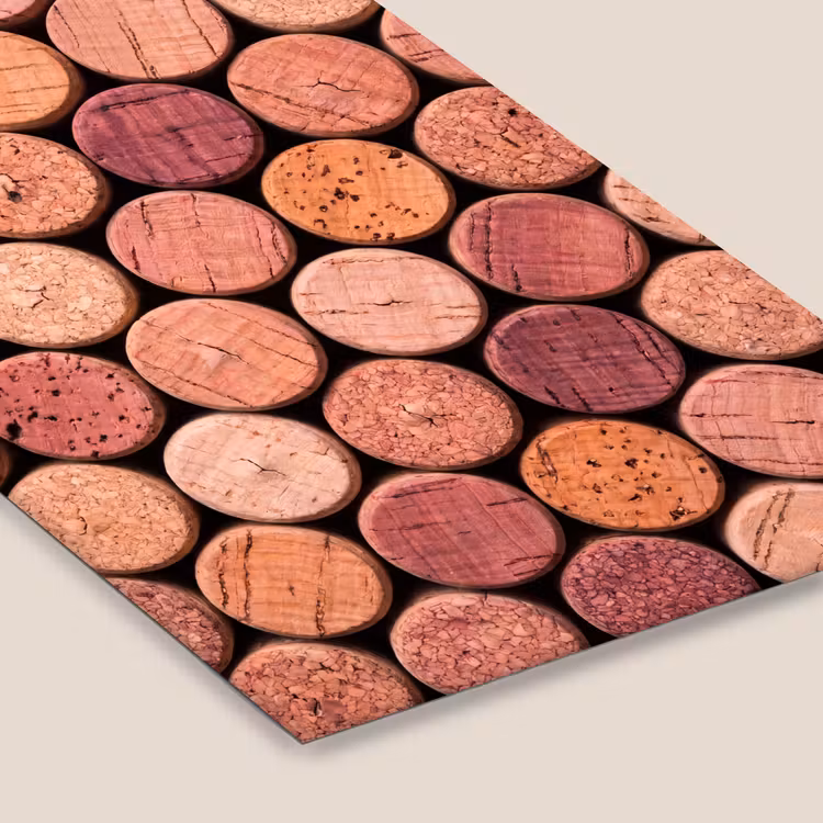 Kurk - Patroon - Abstract - Modern - Rood fotolijst zwart zonder passe partout klein -zsfeer6