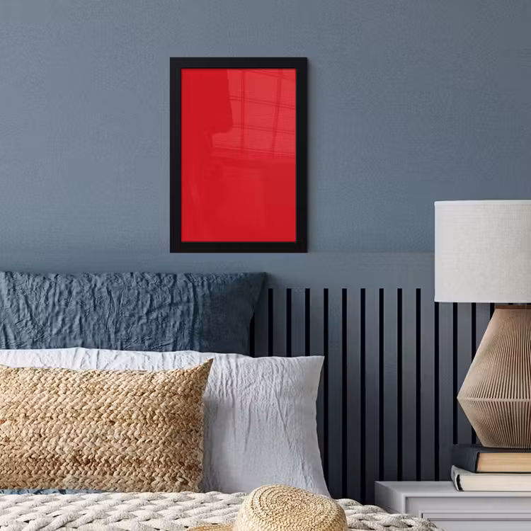 Crimson - Velvet - Rood fotolijst zwart zonder passe partout klein 224 -sfeer3