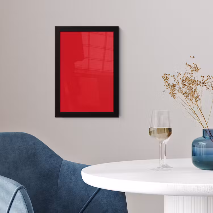 Crimson - Velvet - Rood fotolijst zwart zonder passe partout klein 224 -sfeer4