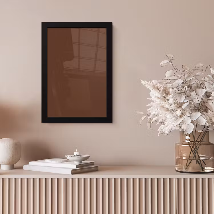 Deep - Clay - Brown - Bruin fotolijst zwart zonder passe partout klein 224 -sfeer5