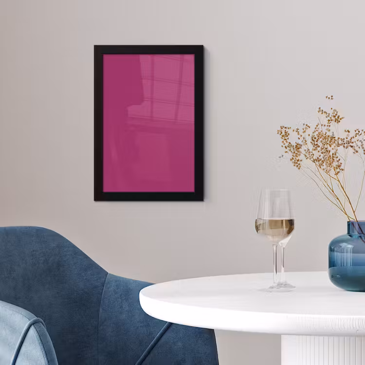 Deep - Magenta - Paars fotolijst zwart zonder passe partout klein 224 -sfeer4