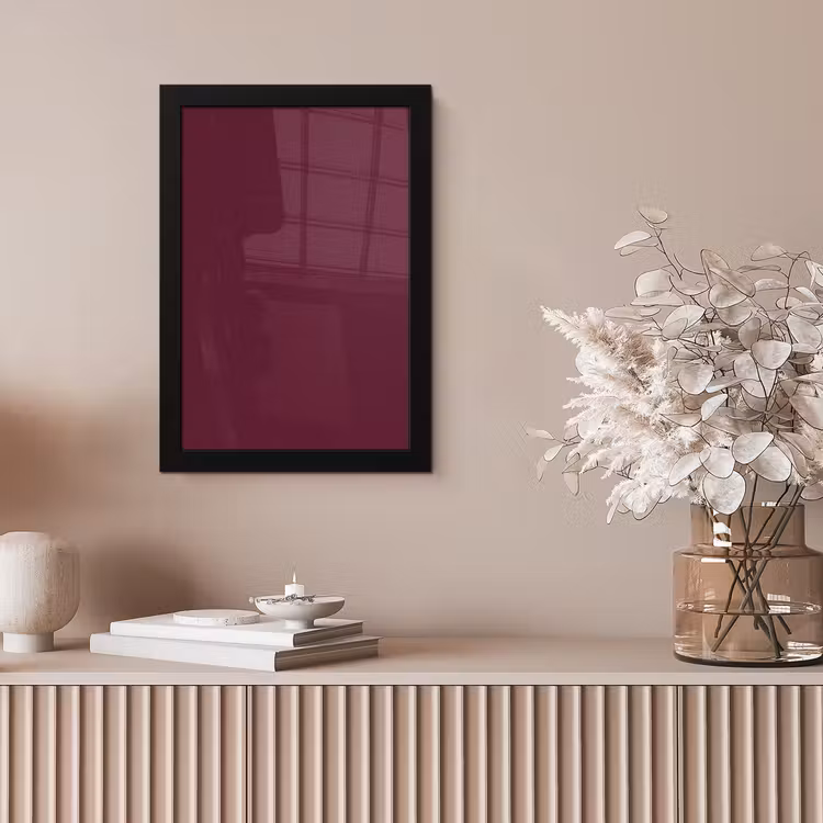 Deep - Plum - Paars fotolijst zwart zonder passe partout klein 224 -sfeer5