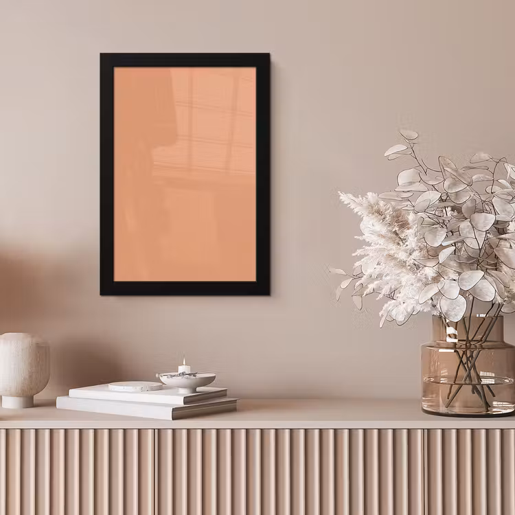 Desert - Coral - Koraal fotolijst zwart zonder passe partout klein 224 -sfeer5
