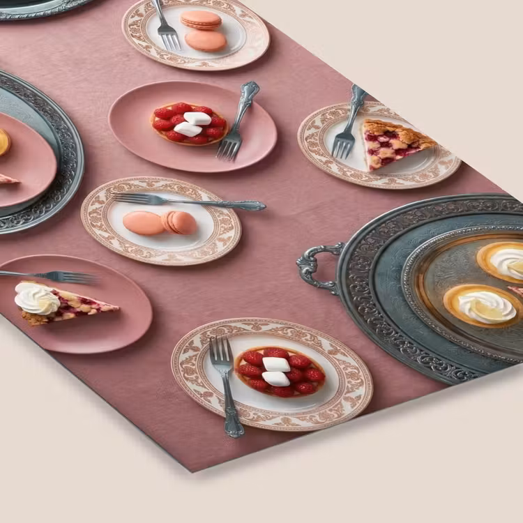 Dessert - Taart - Gebak - Zoet - Roze fotolijst zwart zonder passe partout klein -zsfeer6